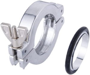 Connection Hardware, KF (QF) 16, VITON, 304 SS and Aluminum Clamp